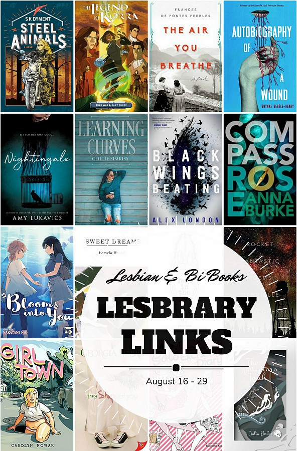 Cover collage with the text Lesbrary Links: August 16 - 29