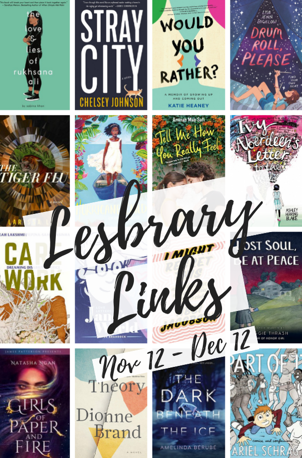 Lesbrary Links Nov 12 to Dec 12 cover collage