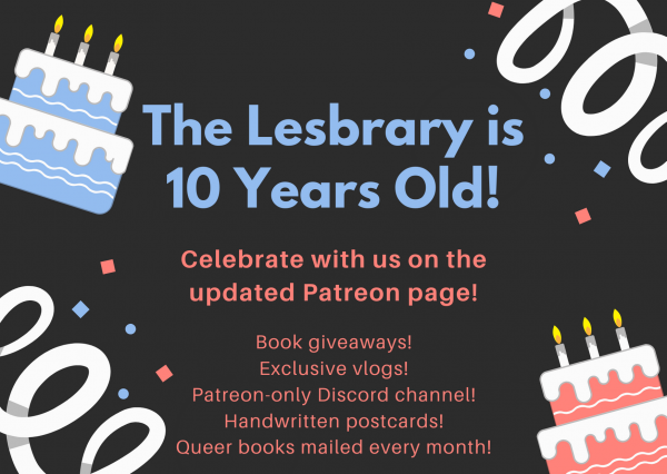The Lesbrary is 10 years old! graphic
