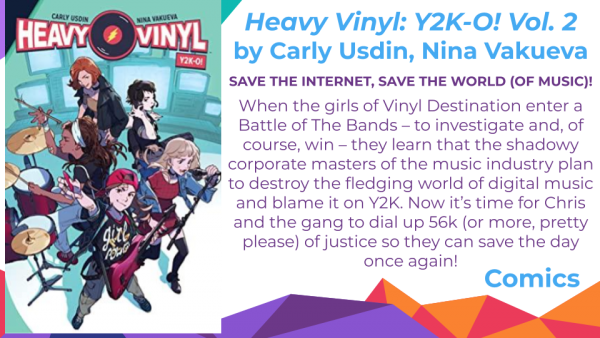 Heavy Vinyl: Y2K-O!, Vol. 2 cover and blurb