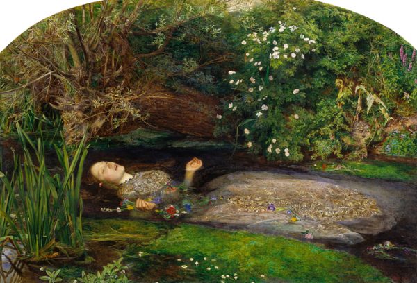 the painting Ophelia by John Everett Millais
