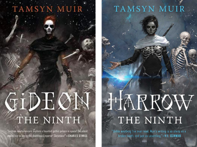 the covers of Gideon the Ninth and Harrow the NInth