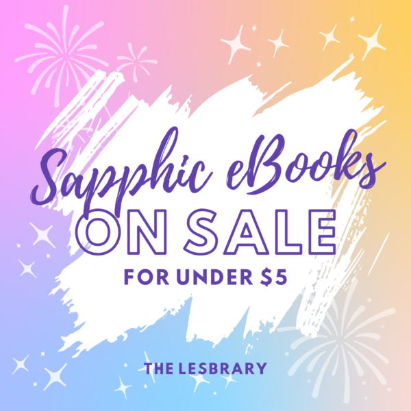 a multicoloured graphic with the text Sapphic eBooks On Salt for Under $5