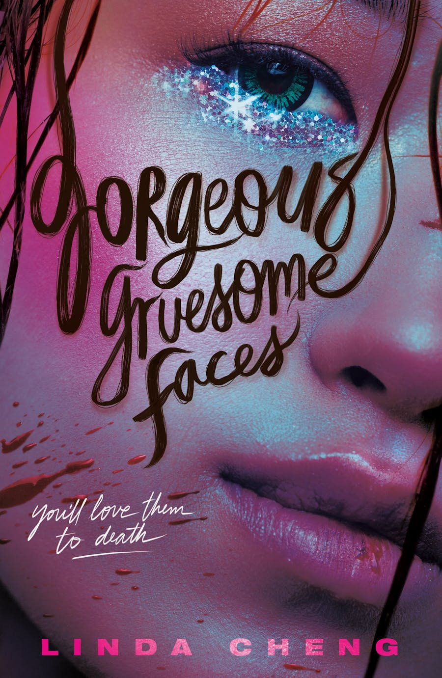 the cover of Gorgeous Gruesome Faces by Linda Cheng